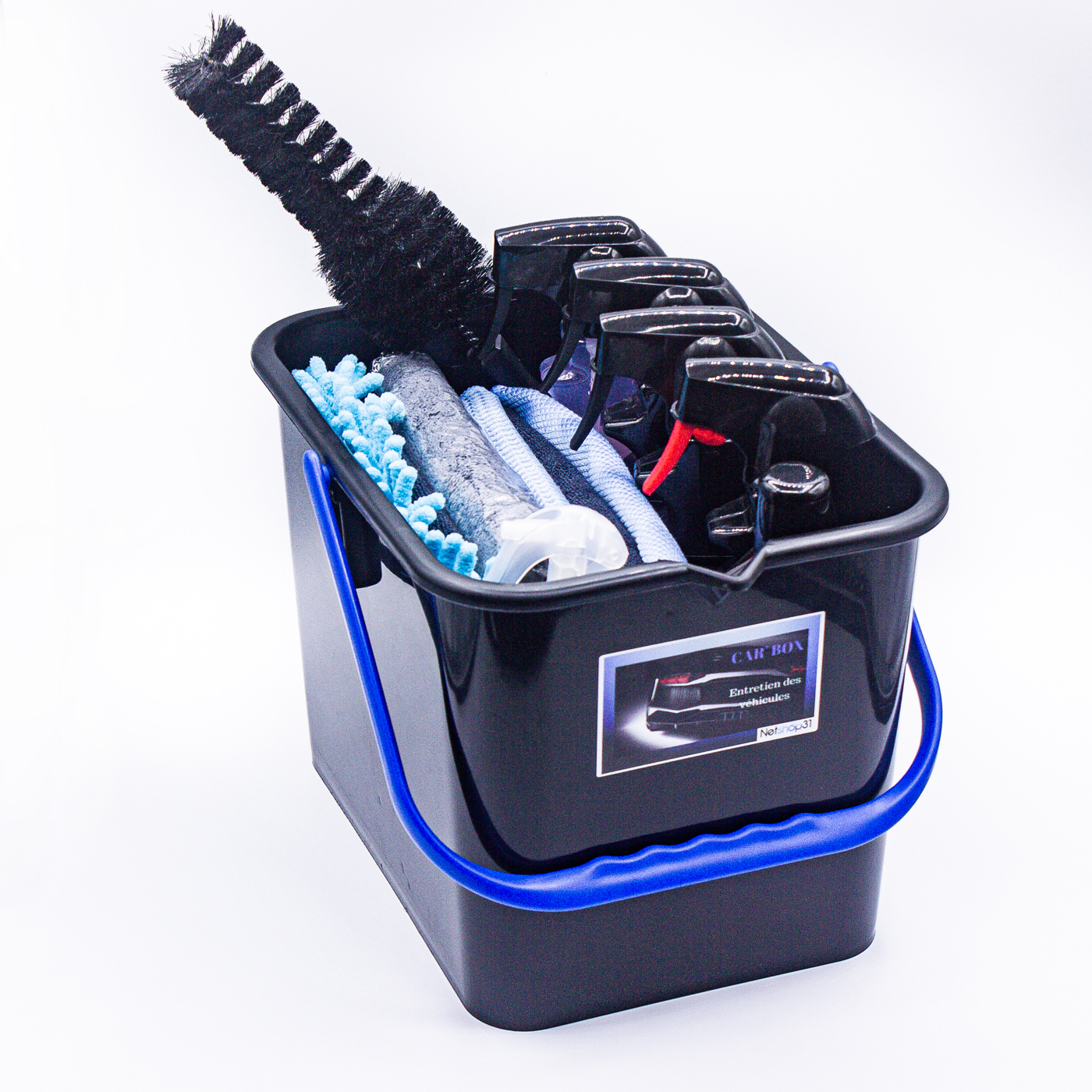 Kit d'outils de nettoyage de voiture 22pcs, kit d'entretien de détail de  voiture - Cdiscount Auto